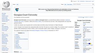 Georgian Court University - Wikipedia