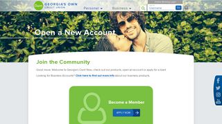 Open a New Account - Georgia's Own Credit Union