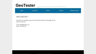 GeoTester - Contact