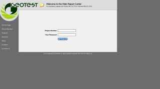 Log-in - GeoTest, Inc.