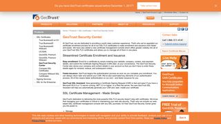 GeoTrust Security Center - SSL Certificates - GeoTrust
