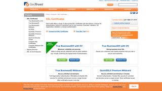 SSL Certificates | GeoTrust®