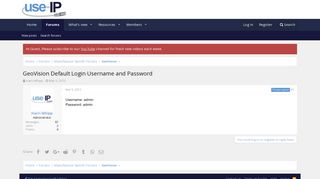 GeoVision Default Login Username and Password | IP CCTV Forum for ...