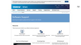Software Support - Schlumberger Software