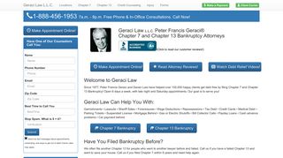 Peter Francis Geraci Law Bankruptcy Attorneys. Bankruptcy Infotapes.