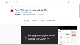 Painel IPTV Gratuito, Gerador de Listas IPTV - Google Chrome