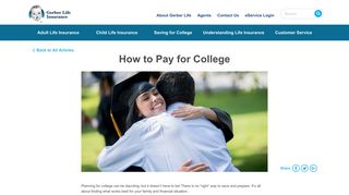 How to Pay for College | Gerber Life Insurance