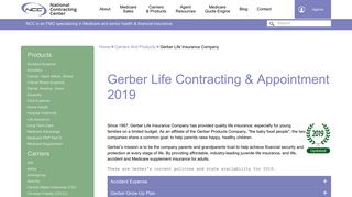 Gerber Life Contracting & Appointment for Agents 2019 | NCC