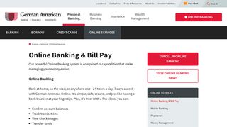 Online Banking & Bill Pay | German American Bank