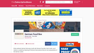 German Food Box | Find Subscription Boxes