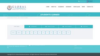 STUDENTS CORNER – Global English School – UAE