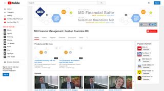 MD Financial Management | Gestion financière MD - YouTube