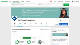 MD Financial Management Reviews | Glassdoor.ca