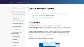 Gestpay : Setup the merchant profile