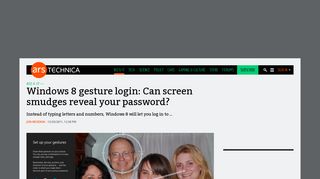 Windows 8 gesture login: Can screen smudges reveal your password ...