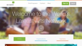 Acceptd - Join the world's largest arts network