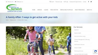 A Family Affair: 5 ways to get active with your kids - Edmonton Oliver ...