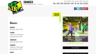 Get Air Swansea - Hours