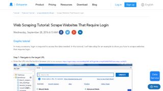 Web Scraping Tutorial: Scrape Websites That Require Login | Octoparse
