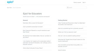 Epic! for Educators – Epic! FAQs