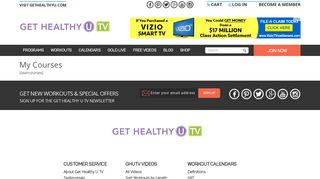 My Courses | Get Healthy U TV