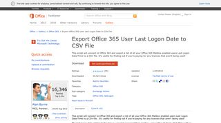 Export Office 365 User Last Logon Date to CSV File - TechNet Gallery