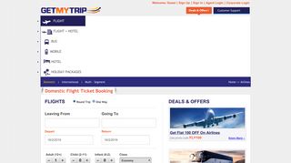 Flight Booking, International Cheap Air Tickets, Book Domestic Flights