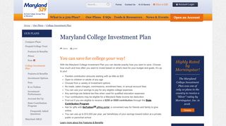 College Investment Plan | Maryland 529