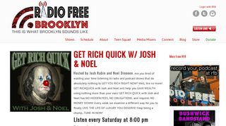 Get Rich Quick w/ Josh & Noel - Radio Free Brooklyn