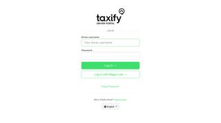 Log In - Taxify Partners - Drive and earn with us