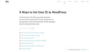 8 Ways to Get User ID in WordPress - Misha Rudrastyh