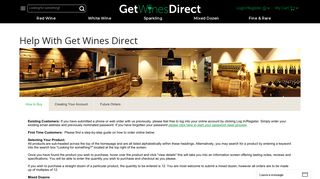 Your question answered at Get Wines Direct