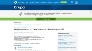 GetAFreelancer.com or GetACoder.com or RentACoder.com ?? | Drupal.org