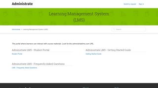 Learning Management System (LMS) – Administrate