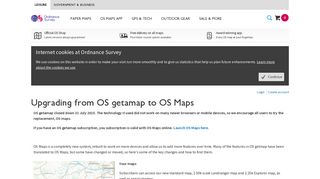 Upgrading from OS getamap to OS Maps | Ordnance Survey Shop