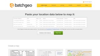 BatchGeo: Create maps from your data