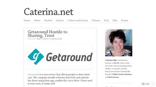 Getaround Hostile to Sharing, Trust | Caterina.net