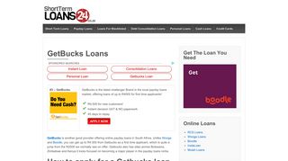 GetBucks Loans - ShortTermLoans24
