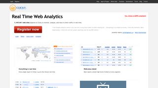 Clicky: Web Analytics in Real Time