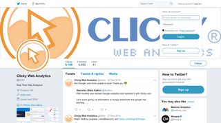 Clicky Web Analytics (@clicky) | Twitter