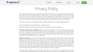GetClose | SwitchBoard Privacy Policy