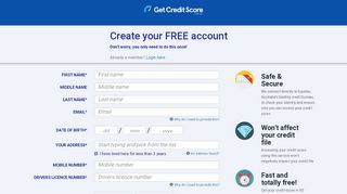Get Score - GetCreditScore