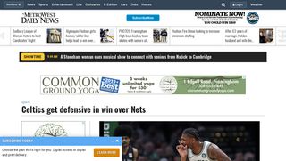 Celtics get defensive in win over Nets - MetroWest Daily News