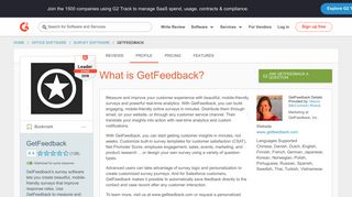 GetFeedback | G2 Crowd