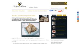How do I get holes in my artisan bread - Virtuous Bread