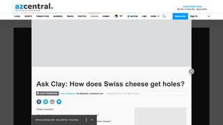 Ask Clay: How does Swiss cheese get holes? - AZCentral.com