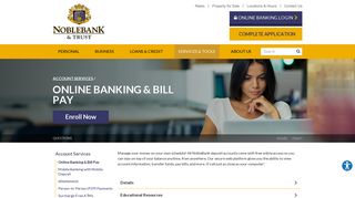 Online Banking & Bill Pay | NobleBank & Trust | Anniston, AL - Oxford ...