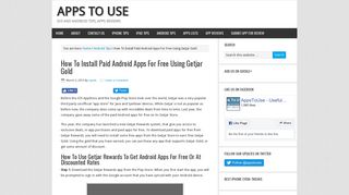 How To Install Paid Android Apps For Free Using Getjar Gold | Apps ...