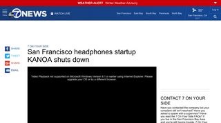 San Francisco headphones startup KANOA shuts down | abc7news.com
