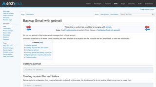 Backup Gmail with getmail - ArchWiki